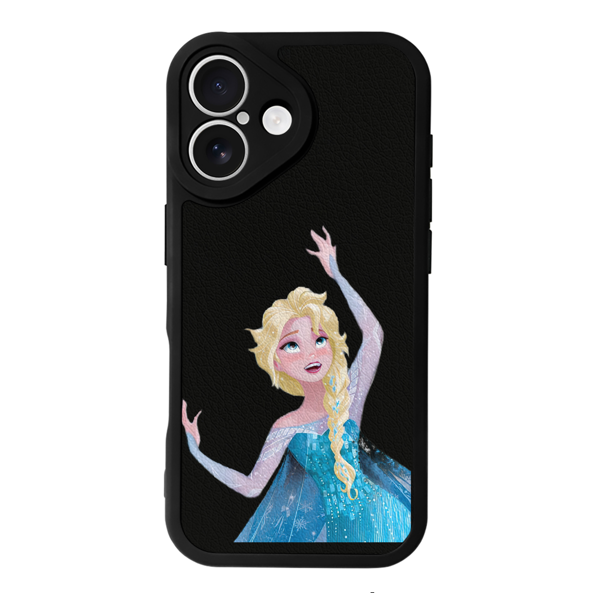 （画像用） アナと雪の女王 アンナ エルサ Frozen Anna Elsa 【iPhone 16シリーズ対応】シリコンスマホケース（レザー調） 材質：シリコン